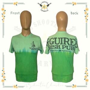 SPECTRA McGuire's Irish Pub Destin Florida T-Shirt Men's Size Small Green Ombre